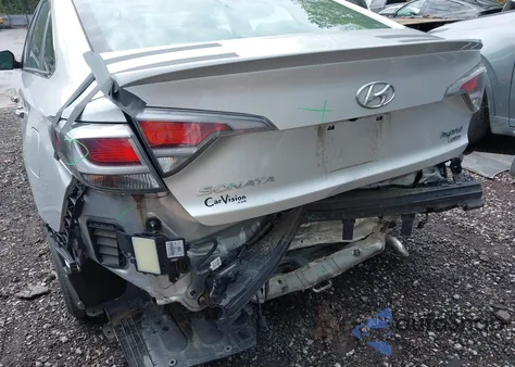 2017 Hyundai Sonata Hybrid z USA, uszkodzony, nr VIN KMHE34L12HA050408